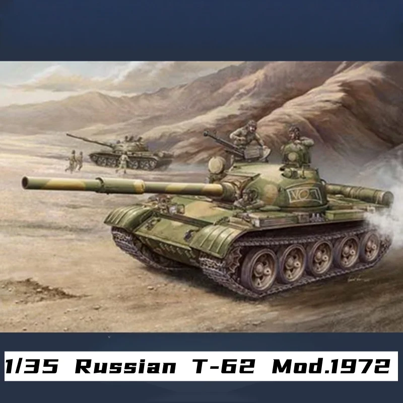 

TRUMPETER 1/35 Russian T-62 Mod.1972 Plastic Assembly Puzzle Model