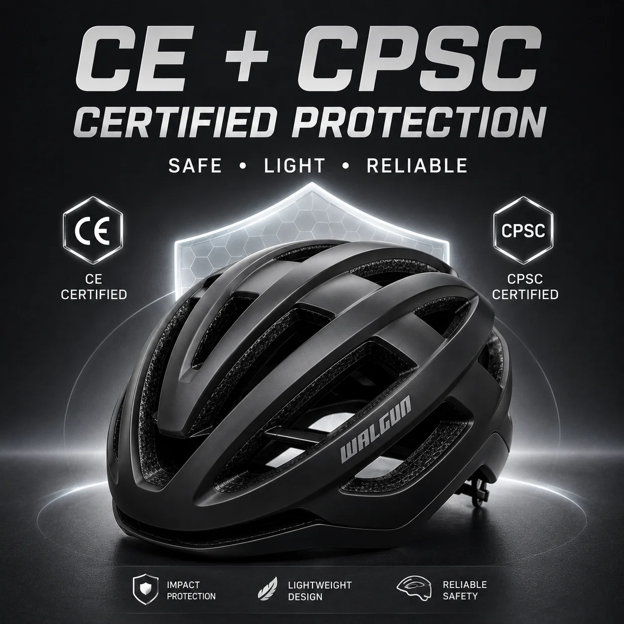 WALGUN Aero Road Bike Helmet CE CPSC Certified Ultralight 240g Cycling Helmet MTB Gravel Racing Bicycle Helmet