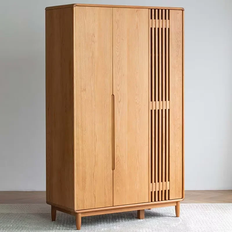 Luxury King Wardrobe European Nordic Wooden Large Women Storage Bedroom Wardrobes Hotel Living Room Ropero Armable Furniture