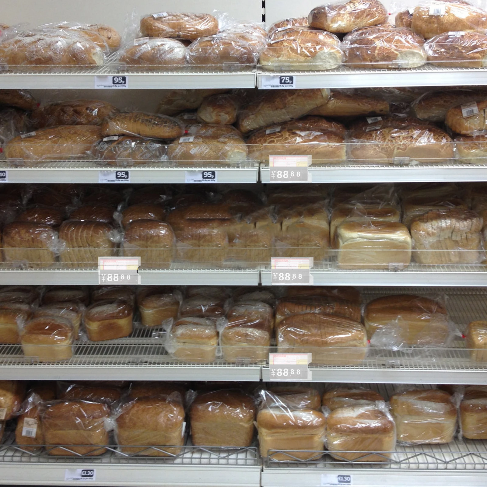 30 Pcs Acrylic Price Tag Clear Wall Mount Shop Retail Shelf Label Holders for Sign Display Easel Resale Storage