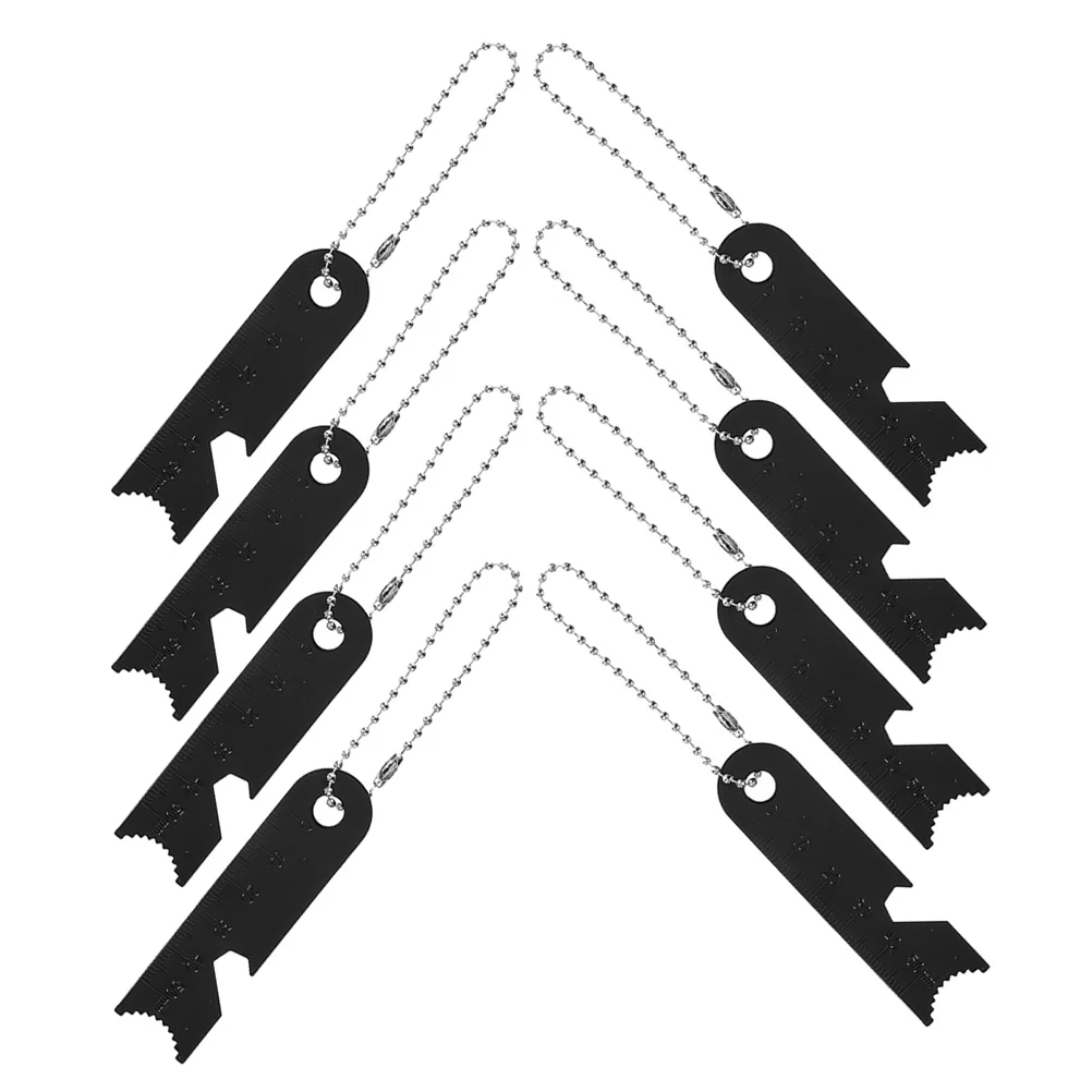 

8 Pcs Outdoor Flint Scraper Camping Rod Survival Tools Scrapers Steel Strikers Multi-functional