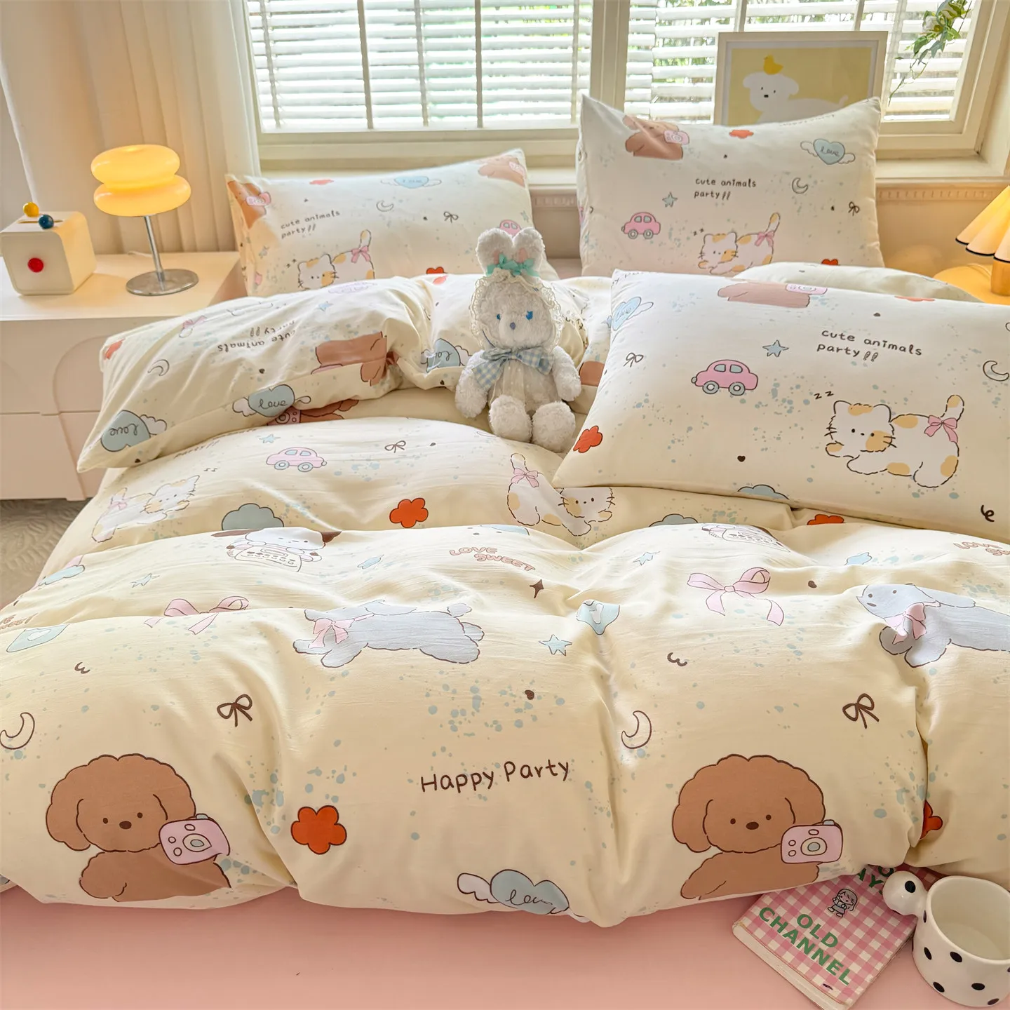 Soft Duvet Cover Cartoon Print Quilt Cover Home Bedding Adults Kids Room Blanket Covers Funda Nórdica (Pillowcase Need Order)