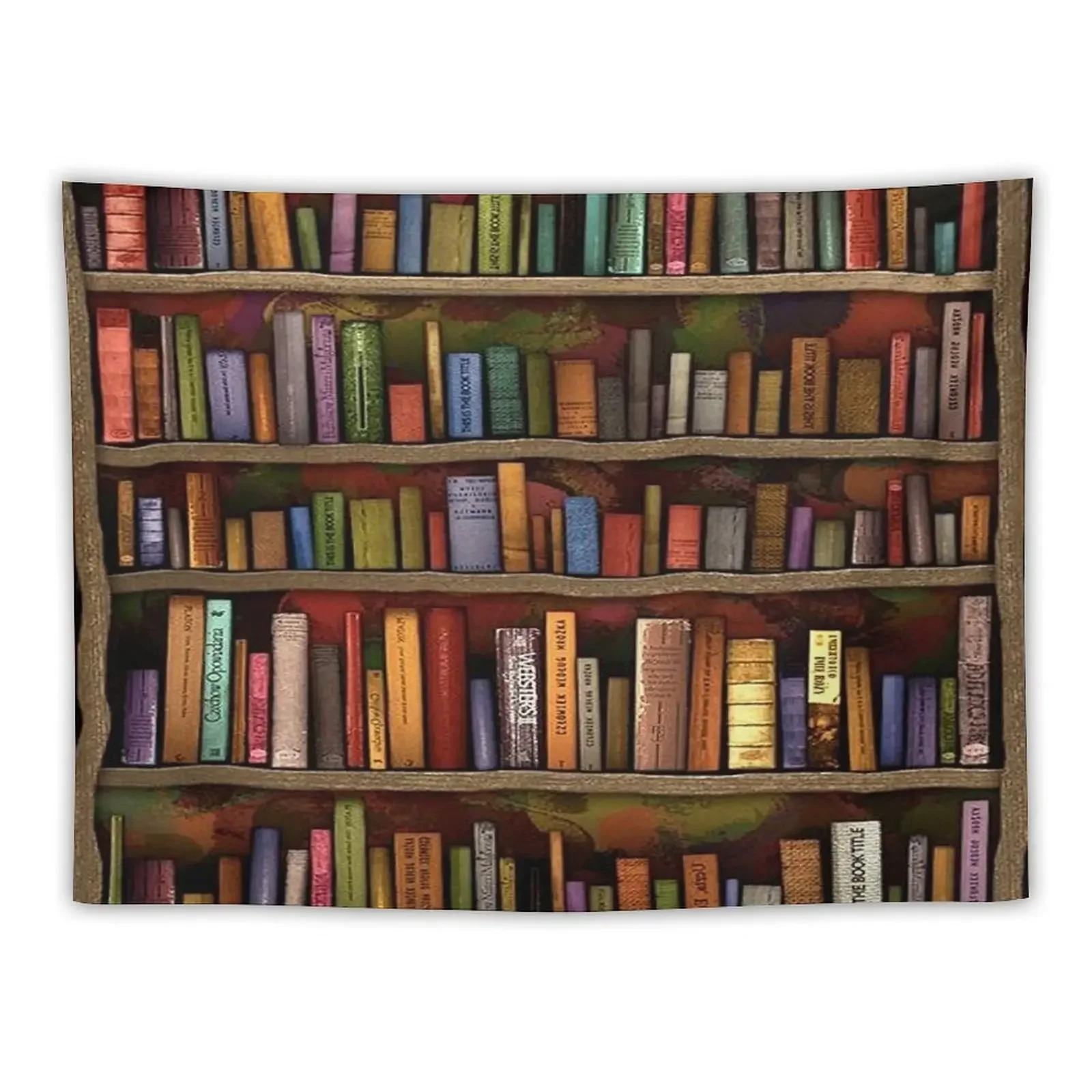 

Library Vintage Bookshelves Tapestry Home Decor Accessories Decoration Wall Carpet Wall Tapestry