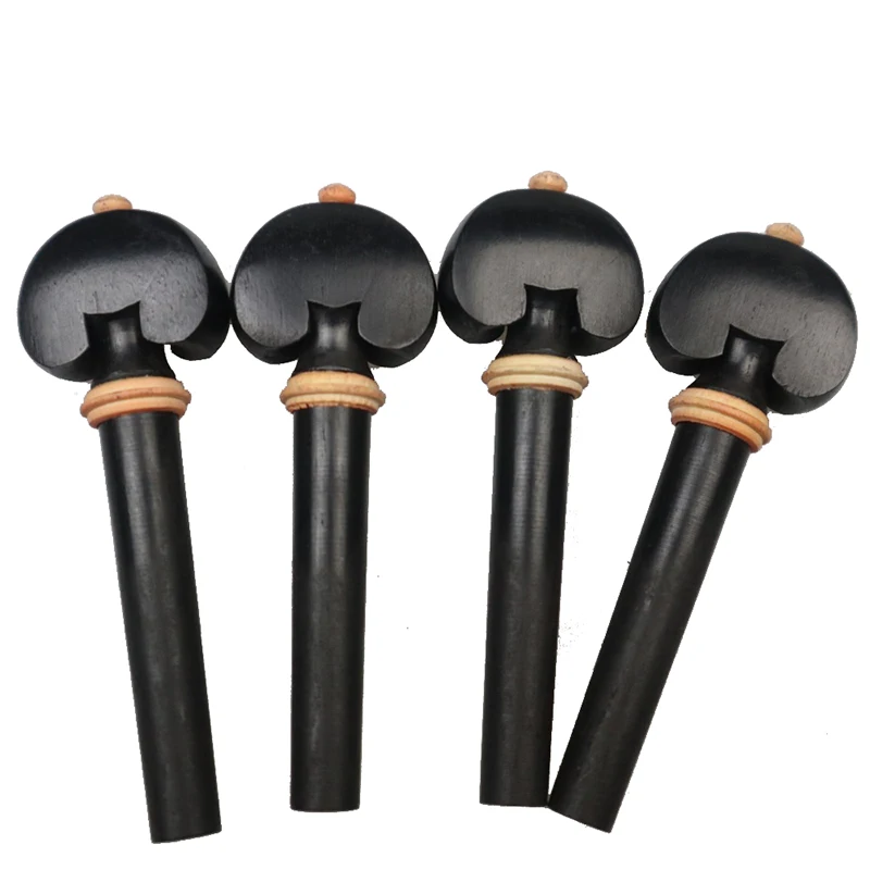 1 set/4pcs Viola Peg String Tuning Keys Peg Rosewood Ebony wood