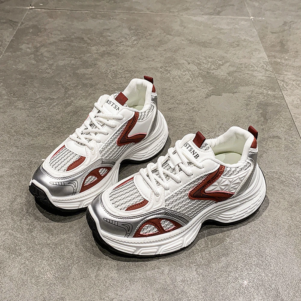 

Женские модные кроссовки, новинка 2025, повседневные кроссовки для бега, дизайнерская роскошная женская обувь, дышащие теннисные туфли, туфли на платформе