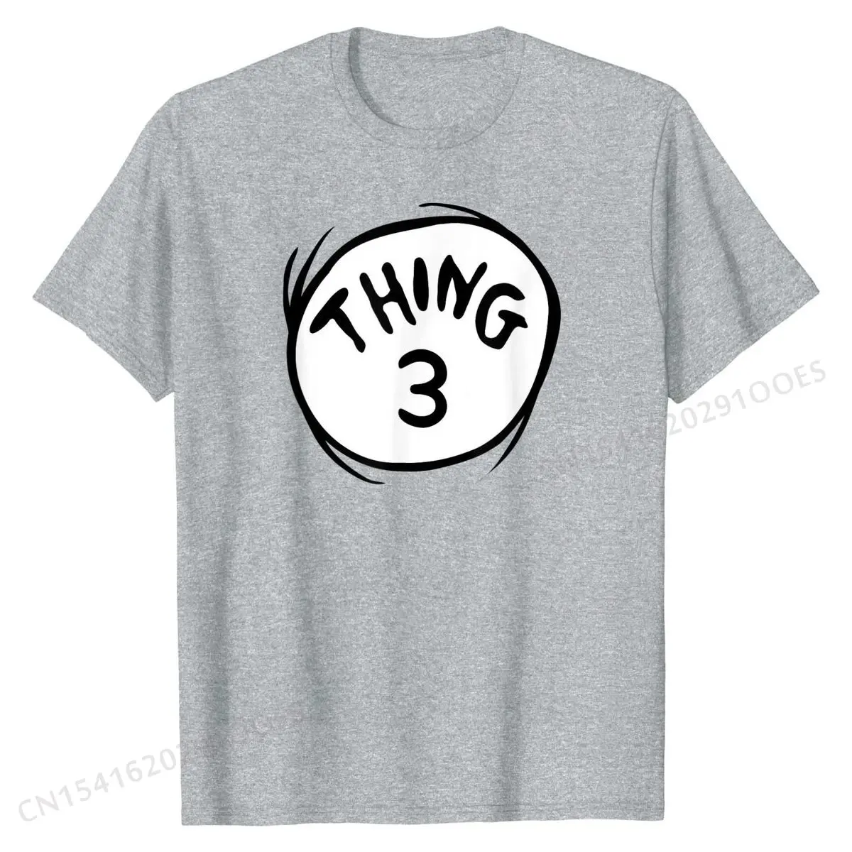 Thing 3 Emblem Color Option T-Shirt Cotton Men Tops Shirts Personalized T Shirts Printing Fashionable