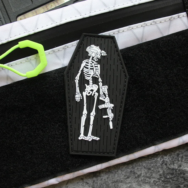 Projektmonark parches tácticos luminosos 3D de PVC con brillo nocturno - imagen 2