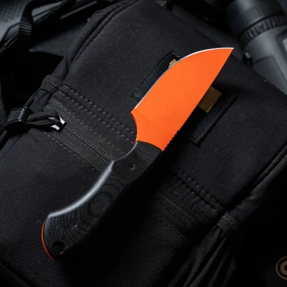 

EDC Camping Utility High-hardness Cooking Cutting Straight Knife Lightweight Portable Outdoor Hiking Fishing Knives with Sheath