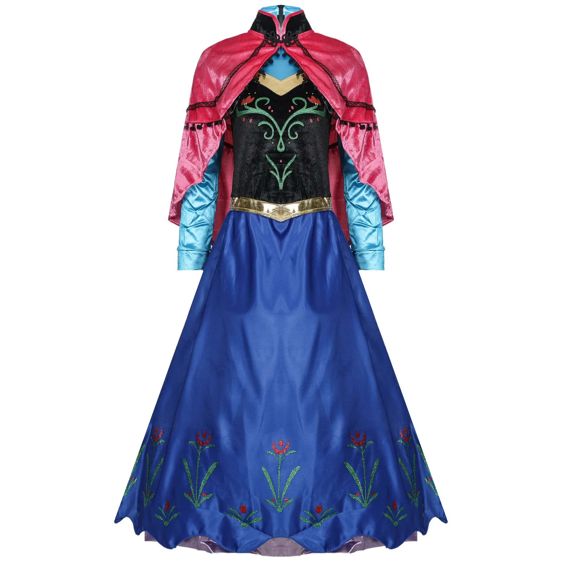 أزياء تنكرية للبالغين فستان ملكة الثلج إلسا ملابس تنكرية للحفلات الخيالية أزياء الهالوين التأثيرية