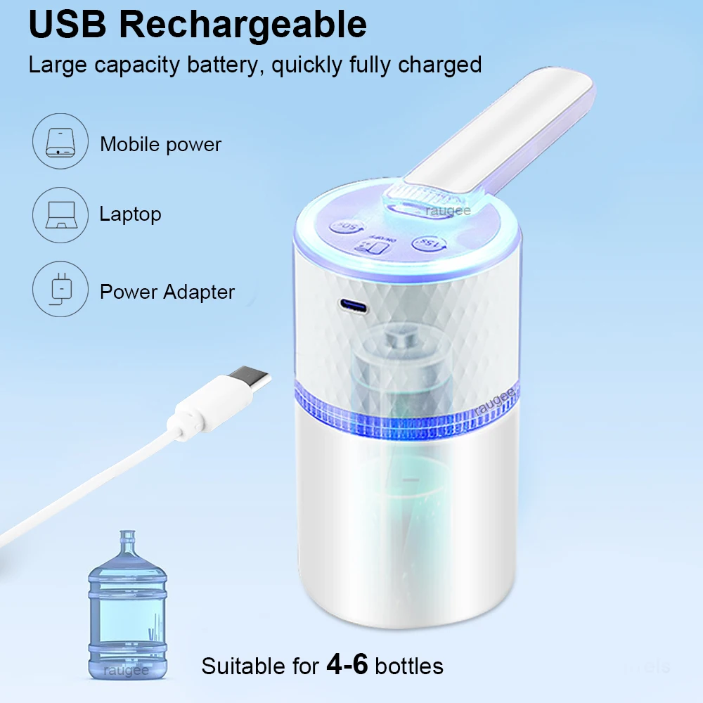 전기 식수 펌프 갤런 음료수용 자동 물병 디스펜서 가정 사무실용 접이식 물병 펌프