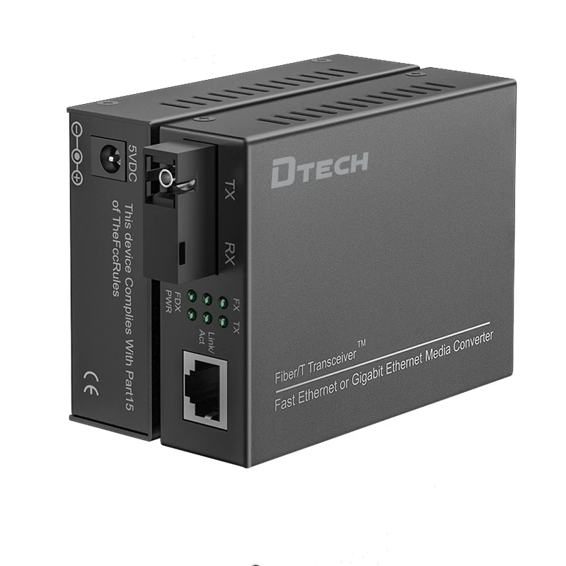 

DTECH IOT9033 Gigabit Fast Ethernet Fiber Optic Media Converter RJ45 SC Fiber Transceiver 3KM