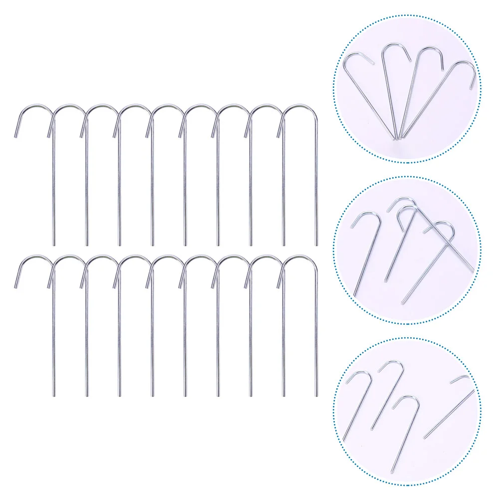 

Semicircle Stake Tent Accessories Outdoor Snow Stakes Pegs Camping Nails Ground Convenient Metal