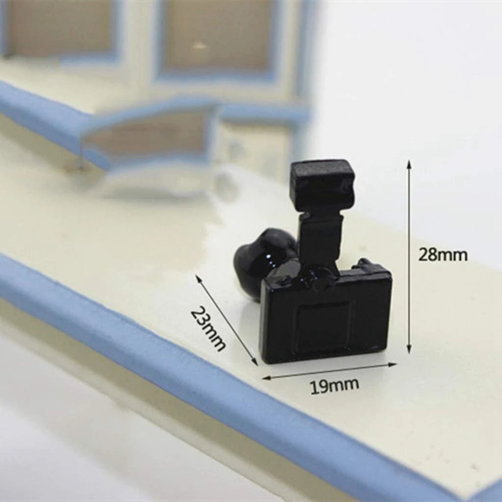 Moderne Miniatur Spielzeug Modell Szene Puppenhaus Zubehör Mini SLR Kamera