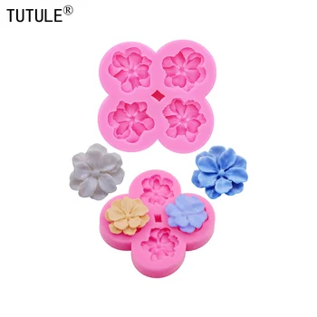 Bricolage rose fleur tournesols chrysanthèmes porte-clés boucles d'oreilles moule en Silicone argile résine époxy accessoires moule moules à chocolat
