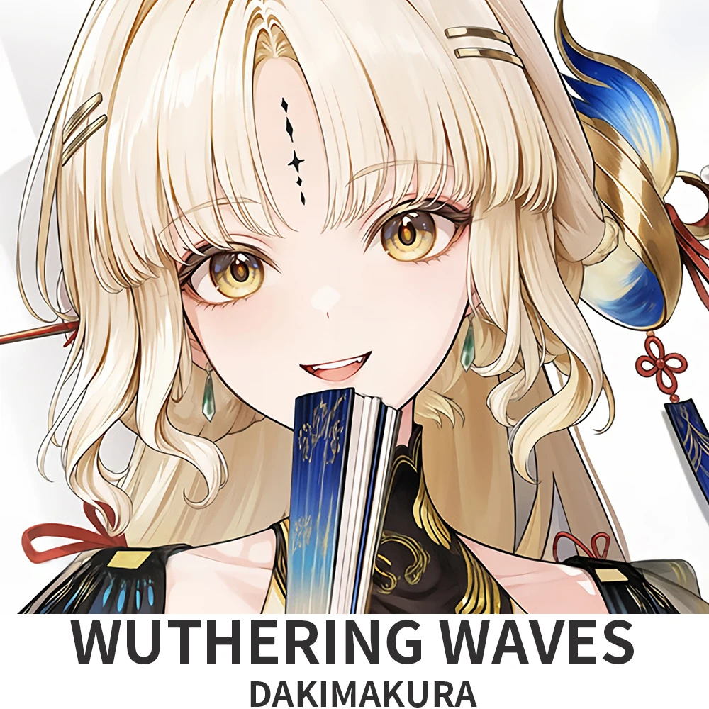 Wuthering Waves Suisui Dakimakura Anime Style Pattern Pillow Cover Sofa Bed Cushion Case
