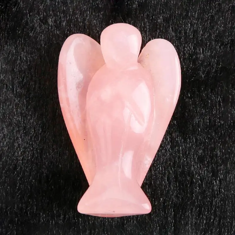 Lucky Angel Figurine Pocket Guardian Angel Figurine Stone Natural Stone And Crystals Healing Gemstone Collection For Friends