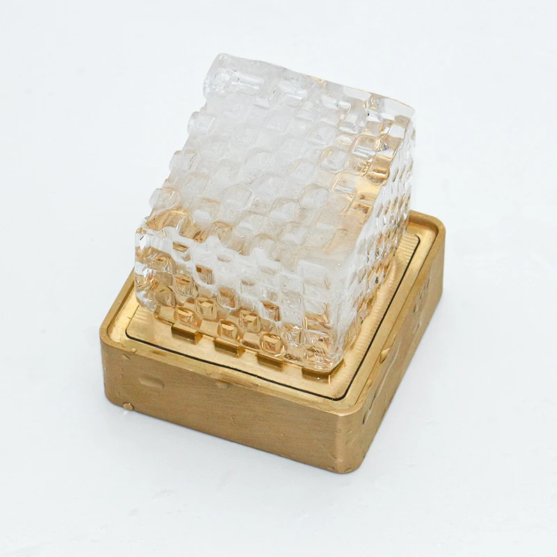 Custom Design Professional Bartender Accessories Brass Ice Cube Moulds Ice Trays and Ice Stamps