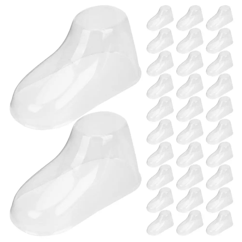 120Pcs Transparent Baby Feet Models Shoe Display Stands Preserve Shape Prevent Creases Toddler Shoes Booties Socks Retail Shop