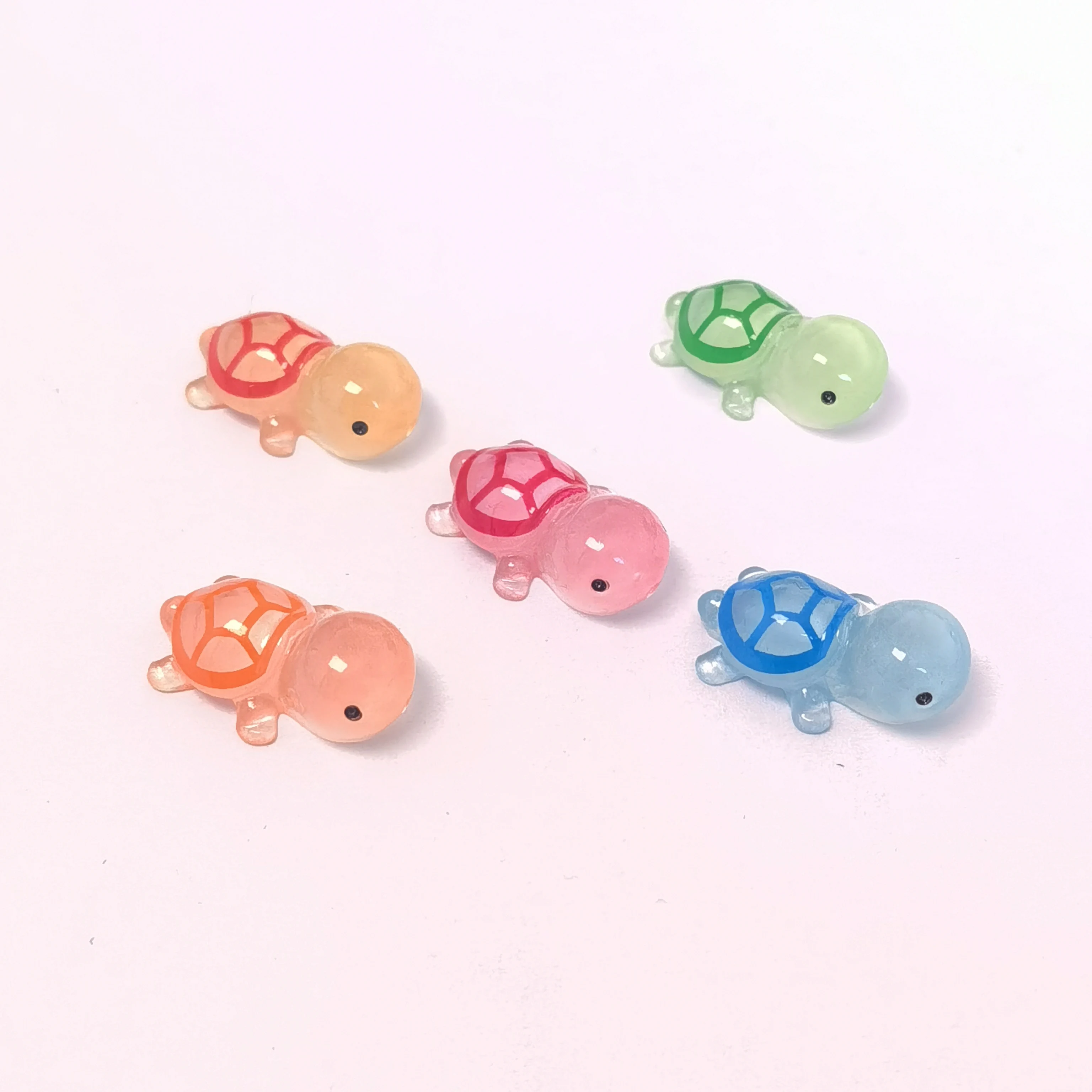 Mini Luminous Turtle Home Decor Landscaping Resin Crafts Glowing Turtle Garden Miniatures Ornaments Decoration