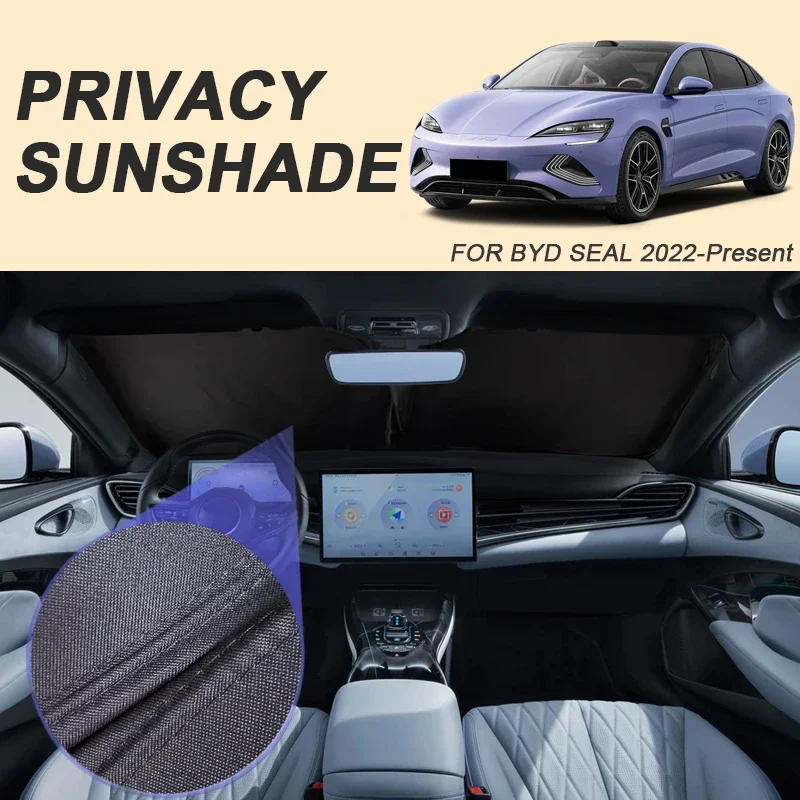 Car Dedicated Privacy Curtain Window SunshadeFor BYD SEAL 2022-2026 Anti-UV Heat Insulation Protect Cover Interior Accessory
