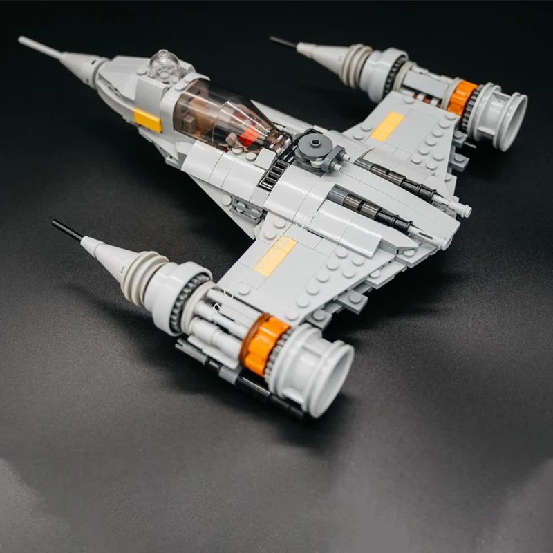 

339pcs MOC Din Djarins modded N-1 Naboo Starfighter Star Battle Building Blocks Christmas Gift DIY Engineering Project Ideal