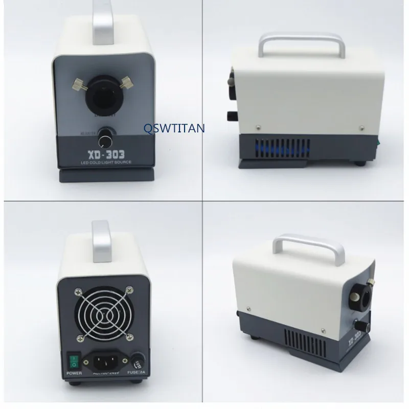 LED Fiber Optical Endoscope Microscope Cold Light Source Device 20W Mini Portable Examination Surgery Pet