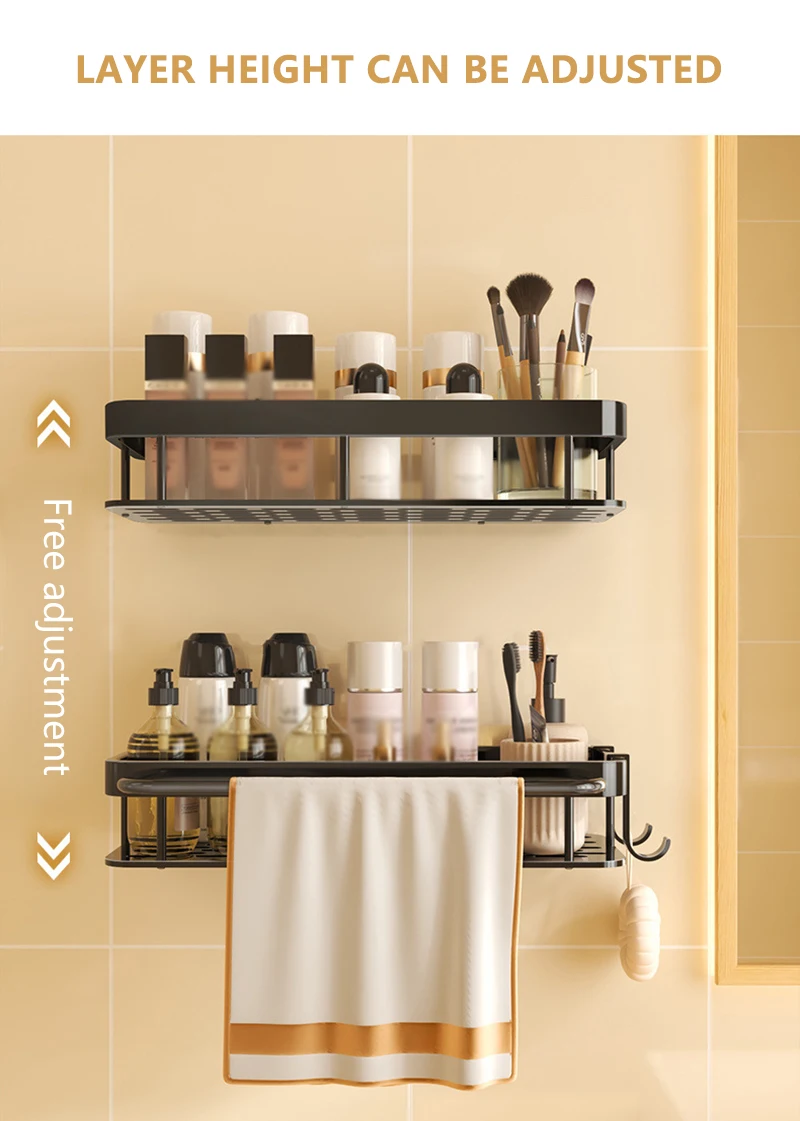 Étagère Murale Sans Perçage En Acrylique TRAHOO - Blanc - 23cm