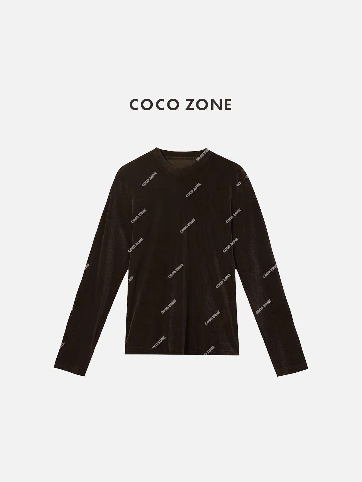 

Женская модная футболка Zone Velvet Long Sleeve, однотонная, для весны и осени, приталенная, для повседневной носки