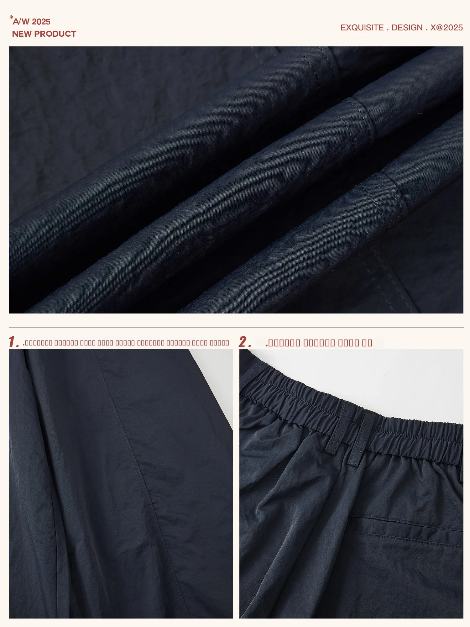 Pantaloni a gamba larga Deep Blue Scythe da donna, modello casual a vita alta, stile americano, per l'inizio dell'autunno, vestibilità ampia e snellente, in maglia, stile Harajuku.