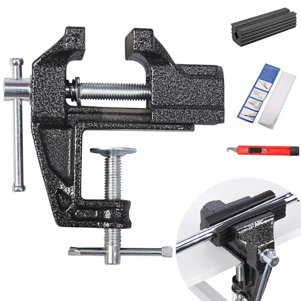 Golf Grip Replacement Tool Vise Clamp Multi-Functional Bench Vise Quick Adjustment Quick Shaft Clamp Golf Club Regrip Vise Tool