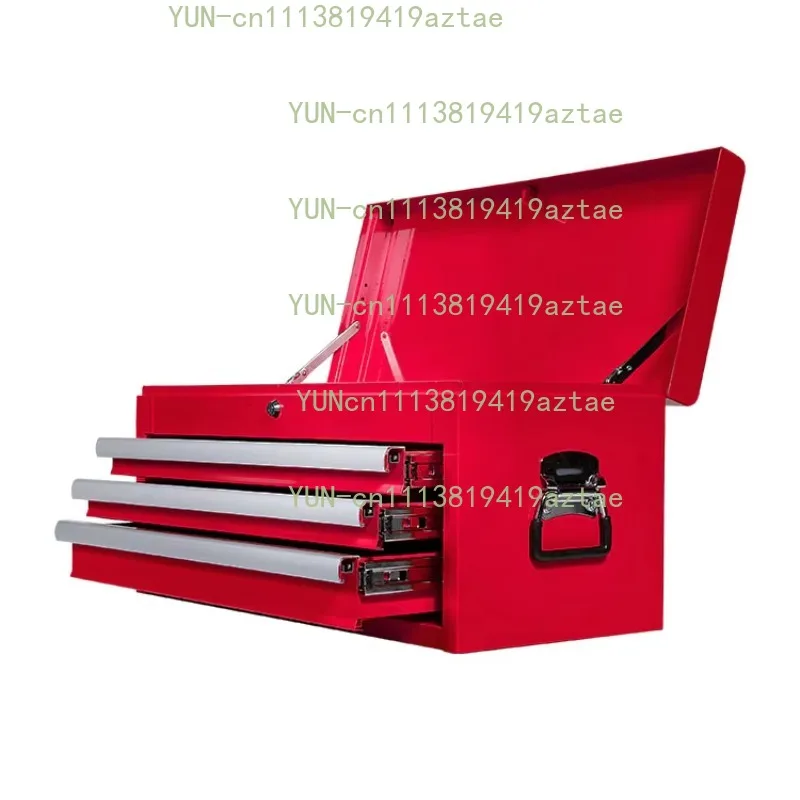 3 Drawers Portable Metal Tool Chest With Top Lid For Tool Storage