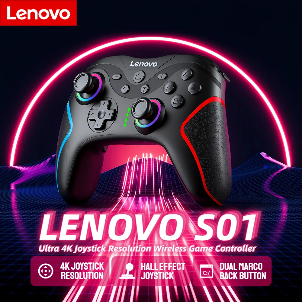 لينوفو S01 لوحة ألعاب لاسلكية للتبديل/التبديل 2/سويتش OLED الكمبيوتر اللوحي تلفزيون آيفون أندرويد الهواتف المحمولة بلوتوث أذرع التحكم في ألعاب الفيديو #1