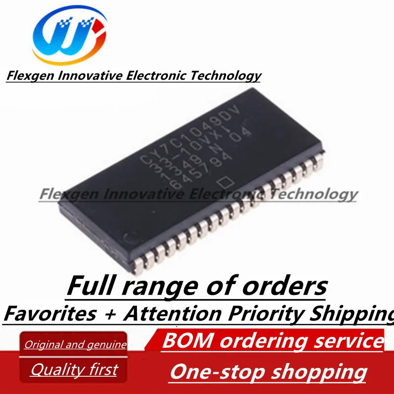 (5 pcs.) CY7C1049DV33-10VXI SOJ-36 Static Random Access Memory (SRAM)