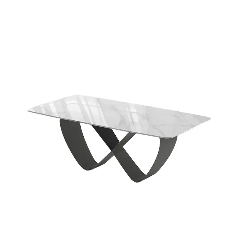 

Slate dining table Large flat floor home dining table High-end office large long table