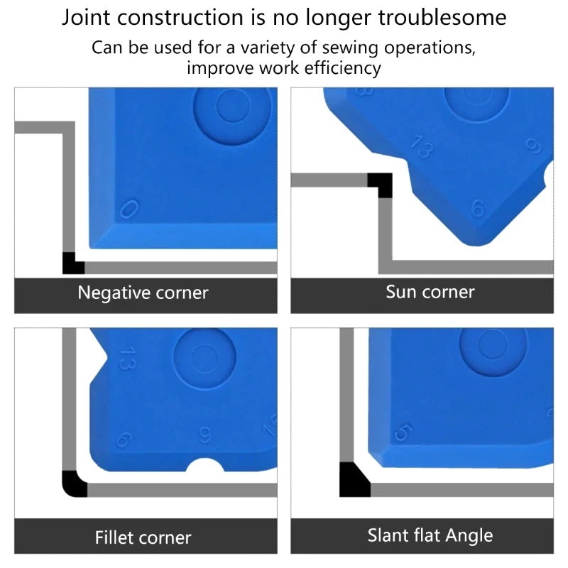 Junta mais suave com caixa 5 pçs ferramentas de calafetagem aplicador selante rodo de silicone juntas raspador para pia da cozinha do banheiro conjunta