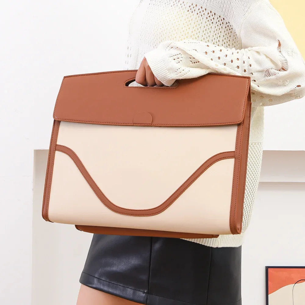 

Роскошная женская сумка-портфель 2025 года, водонепроницаемая нейлоновая сумка через плечо, многофункциональная офисная сумка с мягким чехлом для ноутбука ​