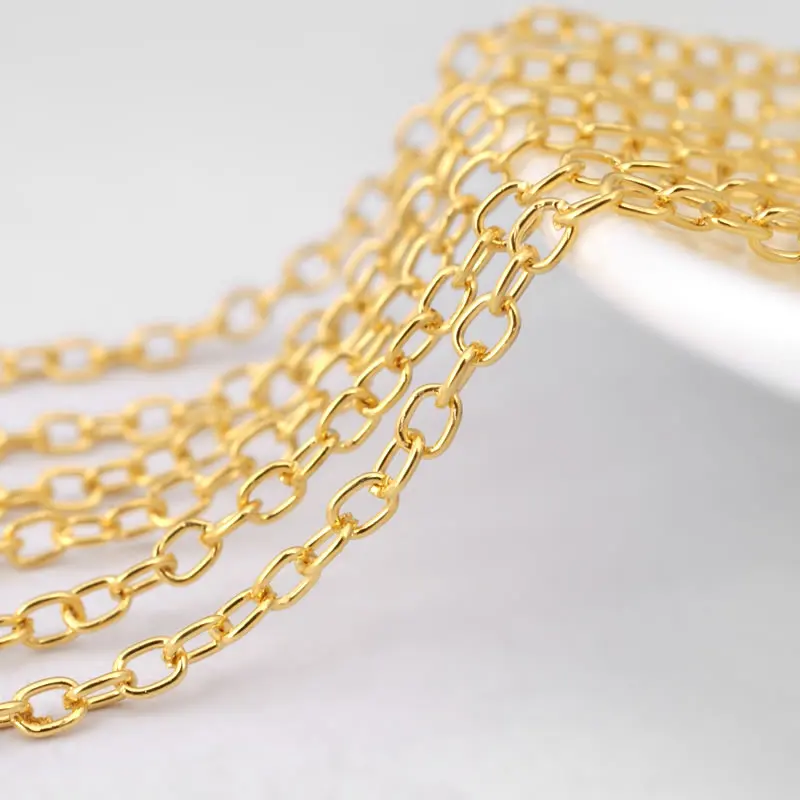 Antique Bronze Iron Round Wire O Shape Chain High Quality Necklace Diy Jewelry Accessories Rosediy Official Store image 2