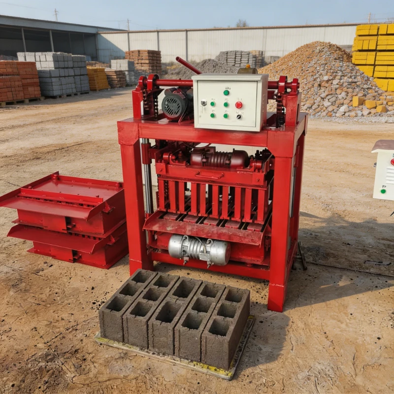 Cement Fly Ash Hollow Block Maker Customized Mould Hydraulic Press System High Efficiency for Wall Construction Material Factory