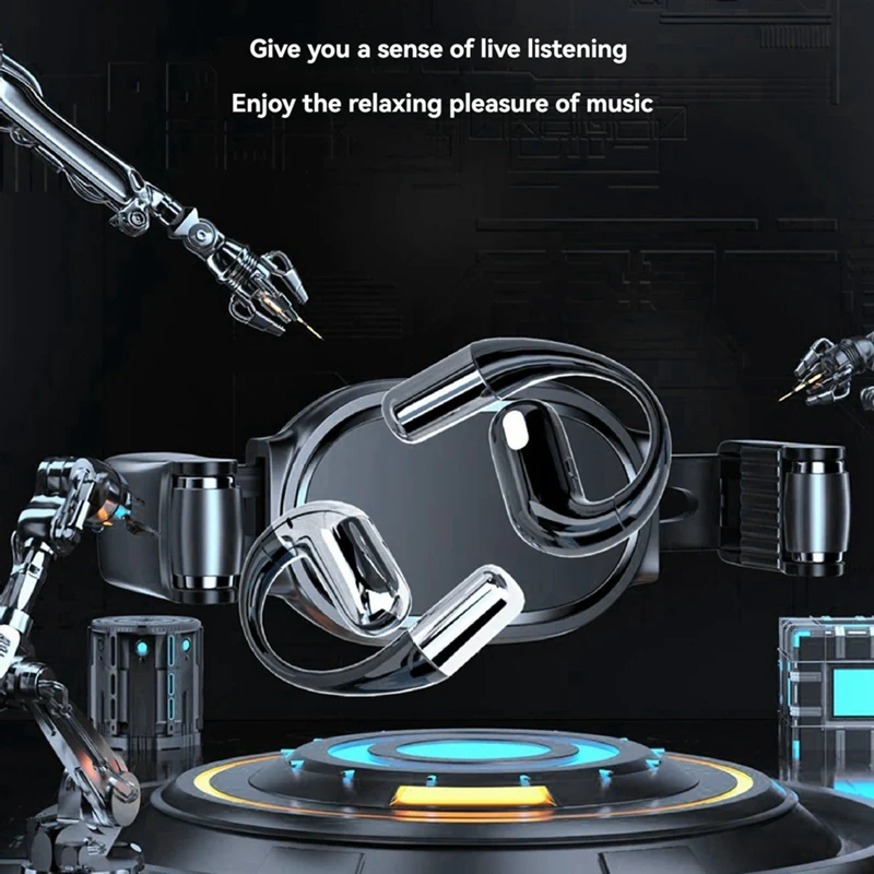 سماعات أذن بلوتوث مفتوحة سماعات أذن لاسلكية مقاومة للماء مع ميكروفون استشعار محيطي لممارسة القيادة