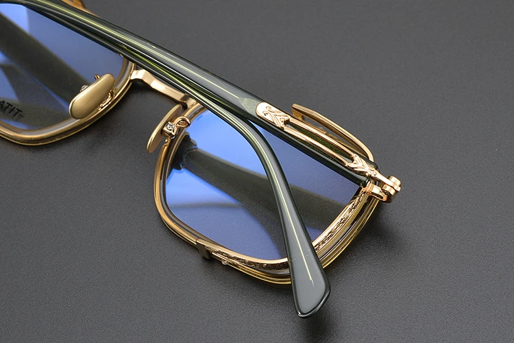 Titan Schildkröte Lesebrille Männlich Handgemachte Schmale Brillen Rahmen Anti Blaues Licht Gläser +1,0 1,5 1,75 2,0 – Detail 12