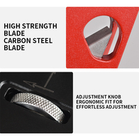 Red Black Chamferring Plane With Backer Woodworking Hand Planer For Quick Edge Planing And Radian Corner Plane Trimming