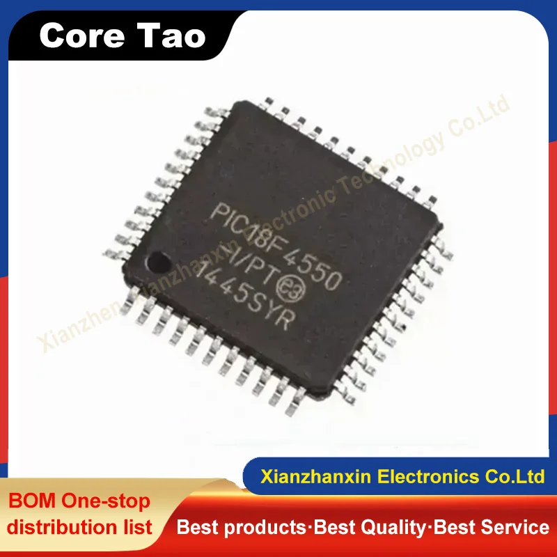 1PCS/LOT  PIC18F4550-I/PT PIC18F4550 TQFP-44 Microcontroller chip