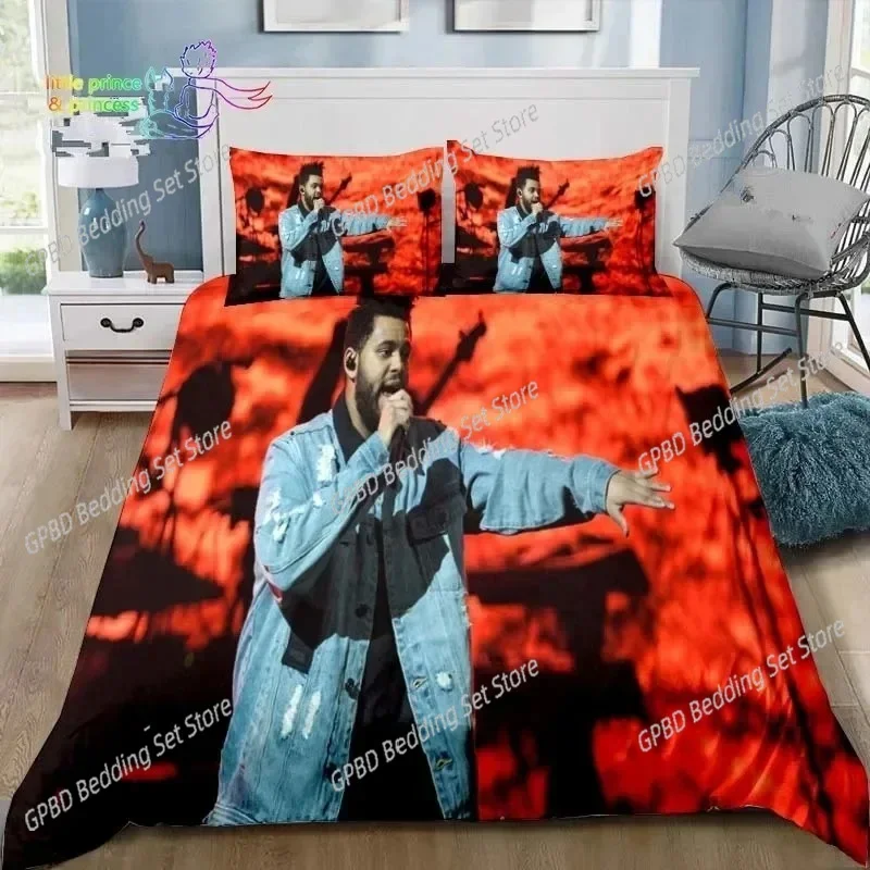 

XO The Weeknd 3D Bedding Set Duvet Cover Pillowcases Single Twin Full Queen King Size Home Decor Quilt Pillowcase Boys Gift