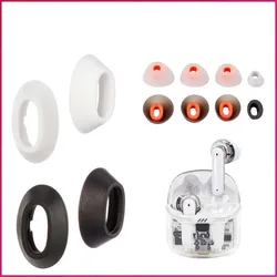For JBL Tune Flex Soft Silicone Eartips Wireless Earphone Kits Accessories Earbuds Tips Gels Headphone Earcaps Earplugs Eargel
