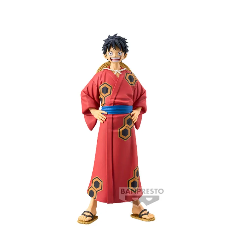 In Stock Bandai Anime ONE PIECE Monkey D. Luffy Roronoa Zoro Sanji Kimono Action Figure Model Children's Gifts