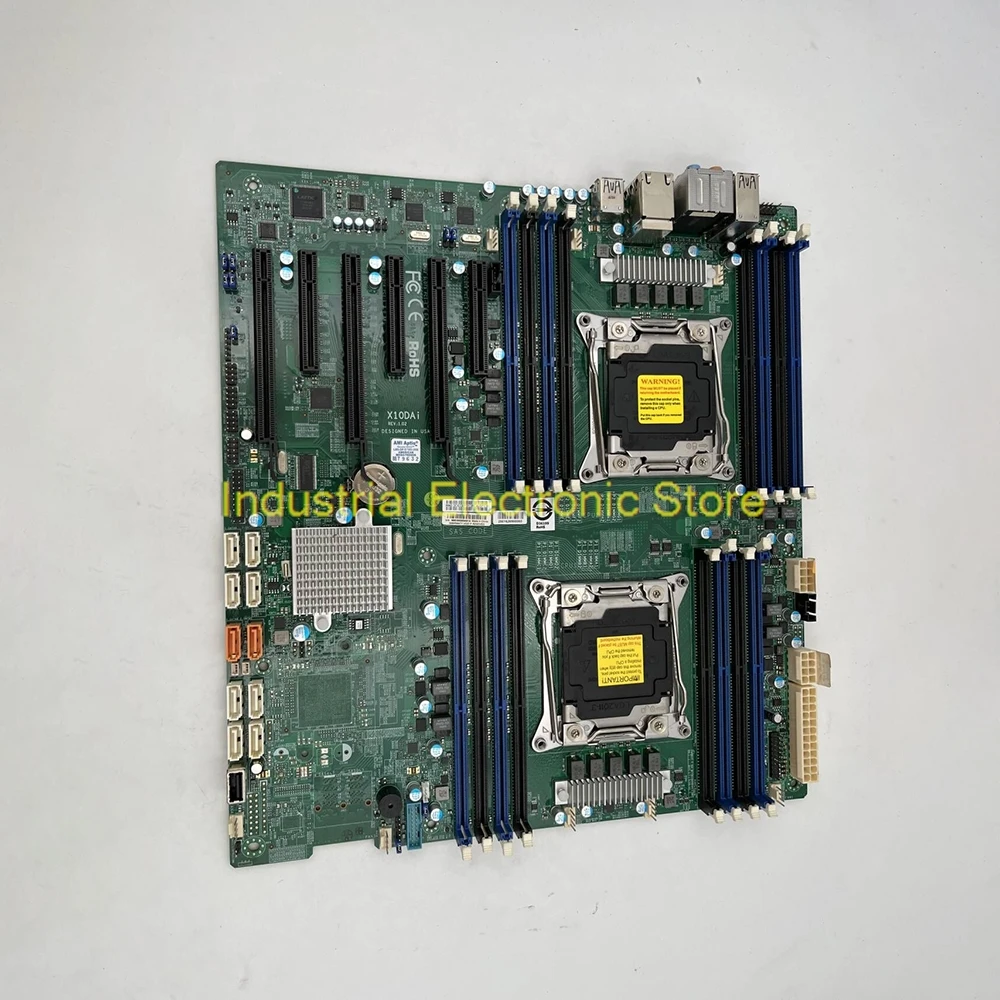 Server Motherboard For Supermicro Two-way C612 2011 Multi-graphics Video Clip Image Rendering X10DAi