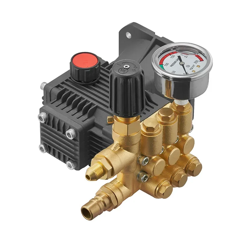 High Pressure Fog Machine Pump PC-1034 Brass Triplex Plunger Pump 60bar 2-3LPM Ceramic Piston Pump for Misting Humidifier