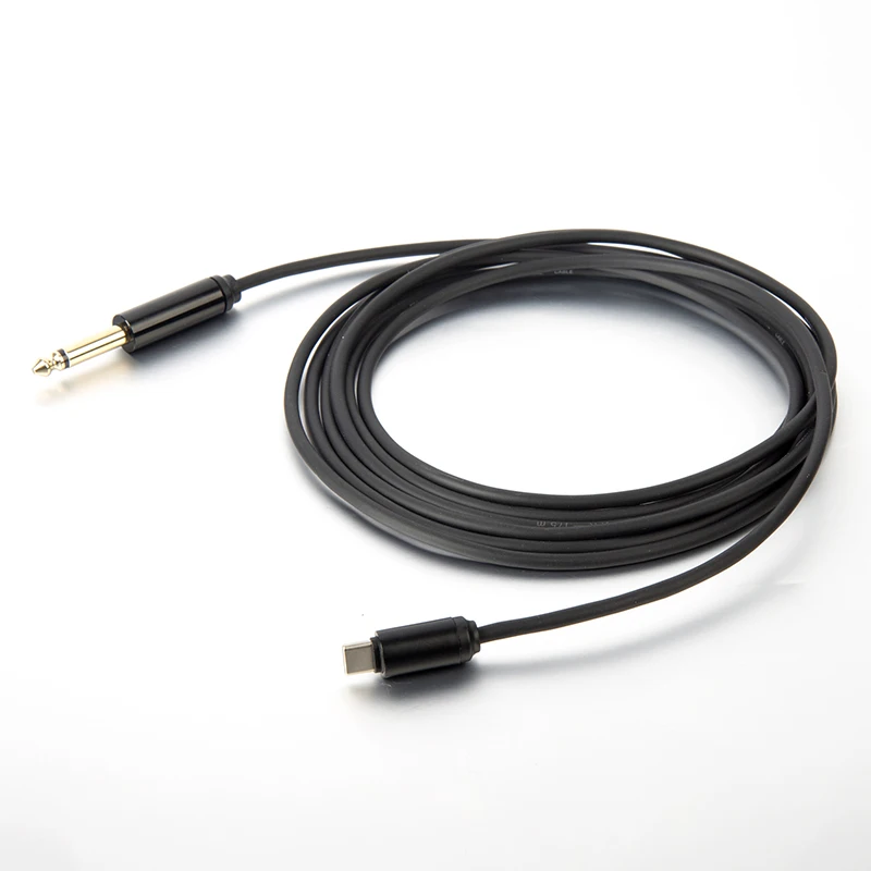 

DC009 Yinyu 2M Type C to 6.35mm TS Audio Cable for Connecting Audio Interfaces to Instruments Like Guitar and Synth