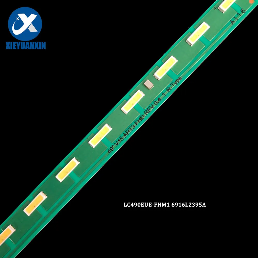 Reparo de TV LED Backlight Set, 3V, 535mm, LIG 49 ", LC490EUE-FHM1, 6916L2395A, LIG49LX540S-CA, LIG 49UF6800, 49UF6430, 49SM5KC, 2pcs