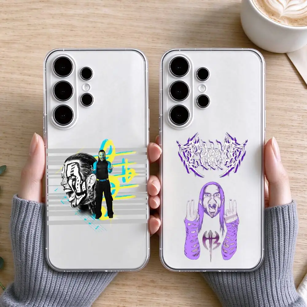 Pro Wrestler Jeff Hardy   Phone Case Transparent Silicone Soft For Samsung S25,S24,S21,S22,S23,S30,Ultra,S20,Plus,Fe Gift